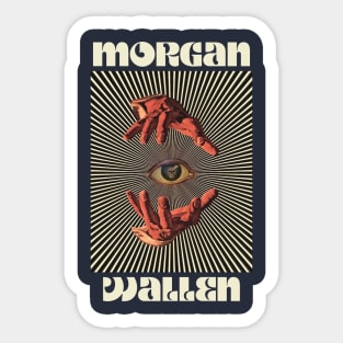 Hand Eyes Morgan Wallen Sticker